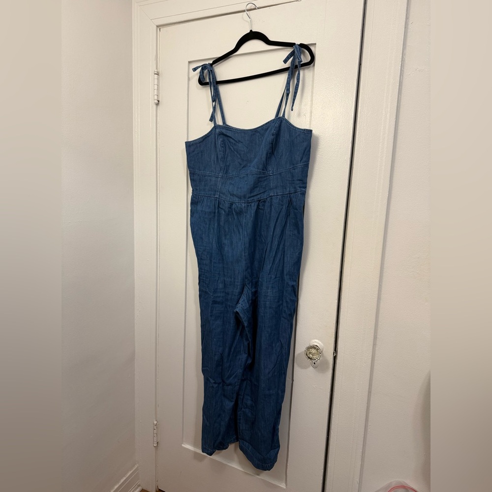 Wide Leg Denim Jumpsuit by Old Navy